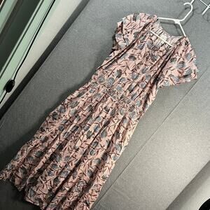 Destination 365 Resular Printed Short-Sleeve Midi Dress Medium